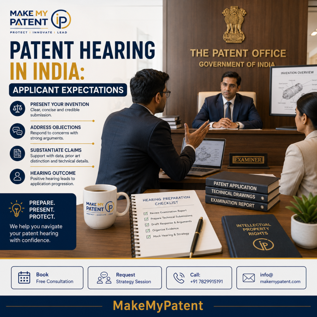 Patent Hearing in India: Applicant Expectations