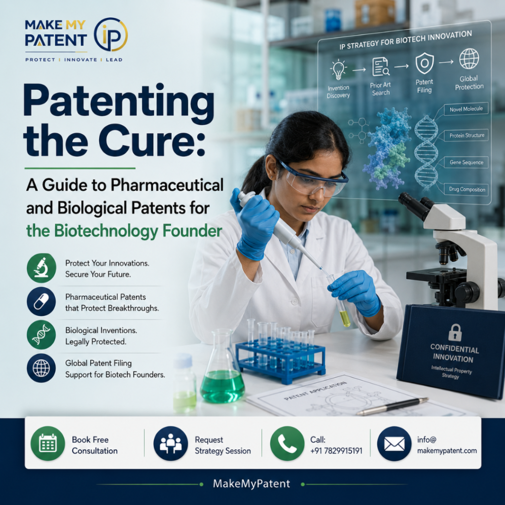 Patenting the Cure: A Guide to Pharmaceutical and Biological Patents for the Biotechnology Founder